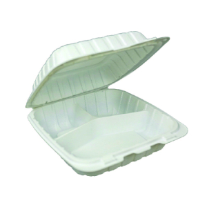 9x9x3.3 inches-- 3 Comp-Hinged Container(150/cs) 9x9x3.3 inches-- 3 Comp-Hinged Container(150/cs)