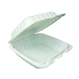 Hinged container 9x9x3.3"(1 comp)(150/cs)  Hinged container 9x9x3.3"(1 comp)(150/cs)